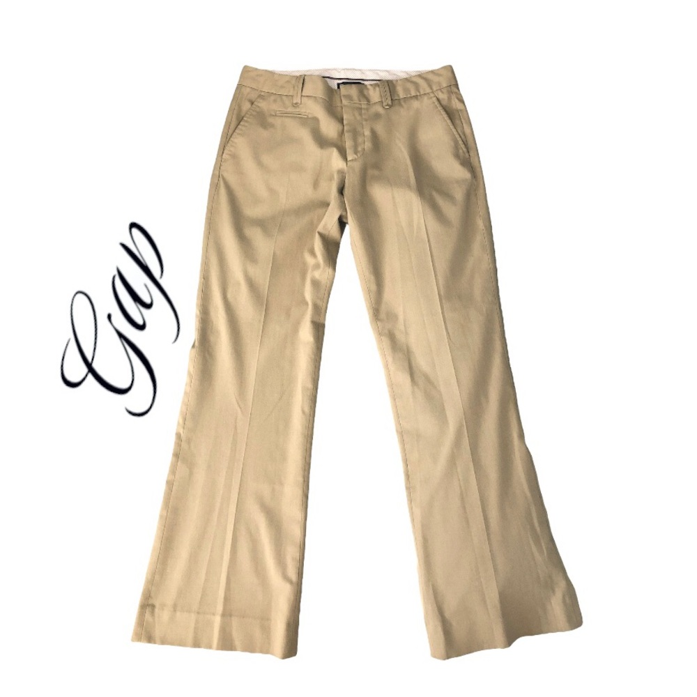 Gap Hip Slung Fit Pants Flared Leg Stretch 4 Regular